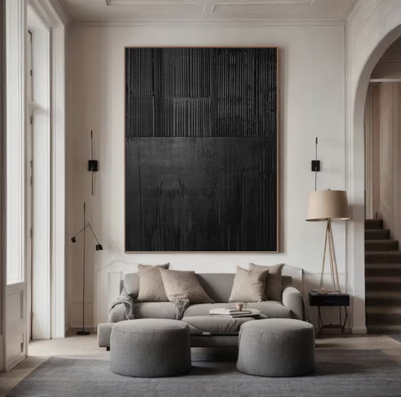 Black Abstract Art #ABSI71