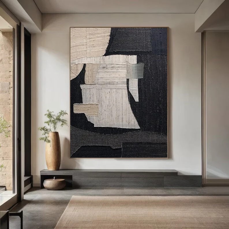 Black Abstract Art #ABSI85
