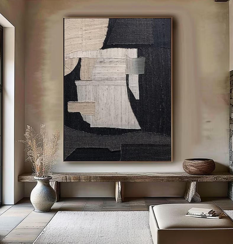 Black Abstract Art #ABSI85
