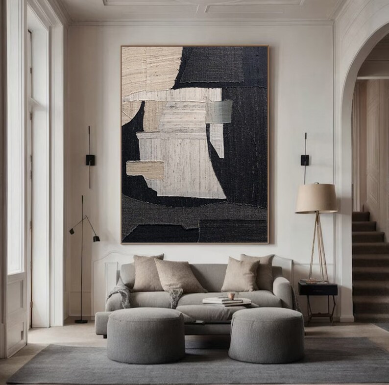 Black Abstract Art #ABSI85
