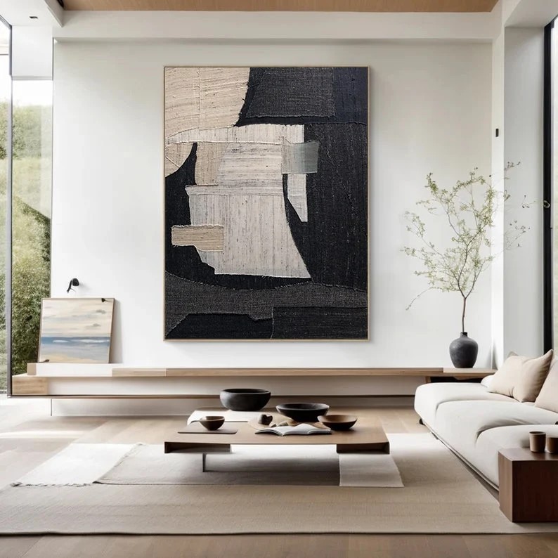 Black Abstract Art #ABSI85