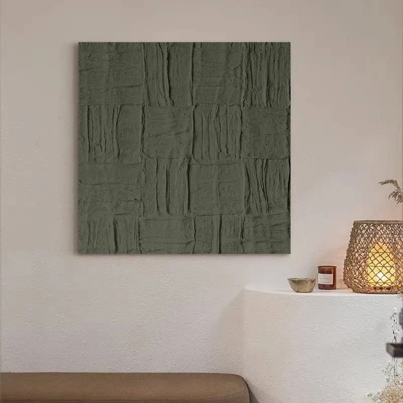 Green Textured Art #ABSI28