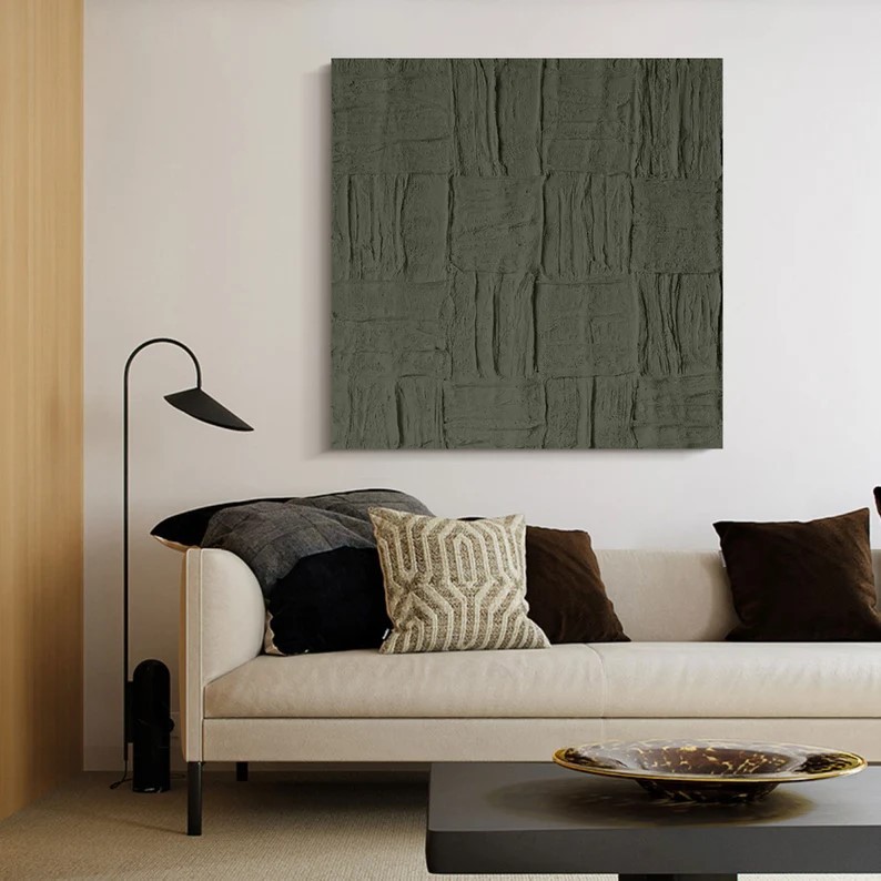Green Textured Art #ABSI28