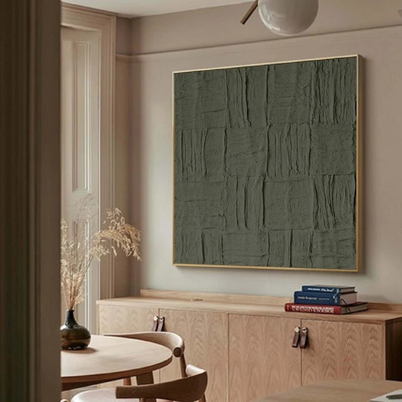 Green Textured Art #ABSI28