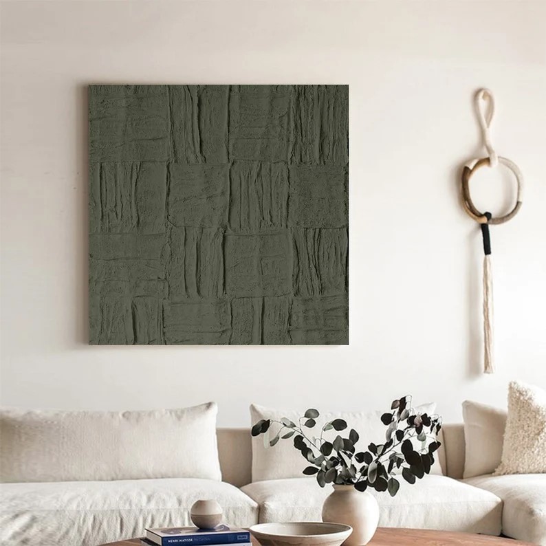 Green Textured Art #ABSI28