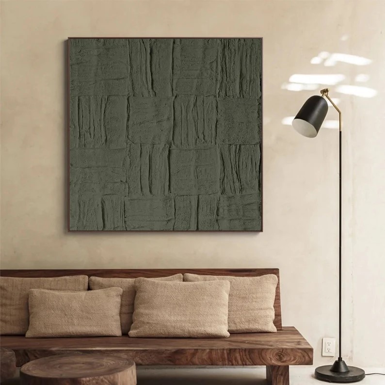 Green Textured Art #ABSI28