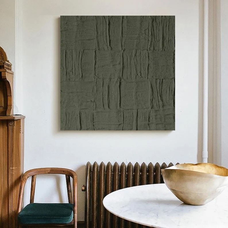 Green Textured Art #ABSI28