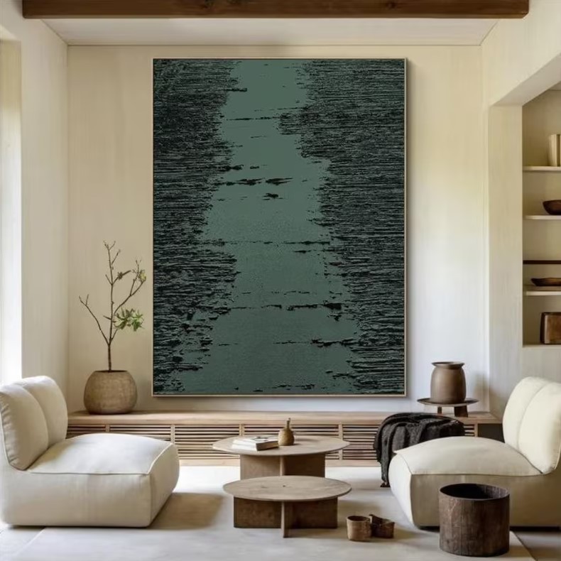 Green Abstract Art #ABSI32