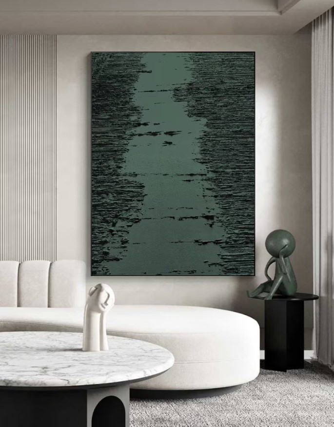Green Abstract Art #ABSI32