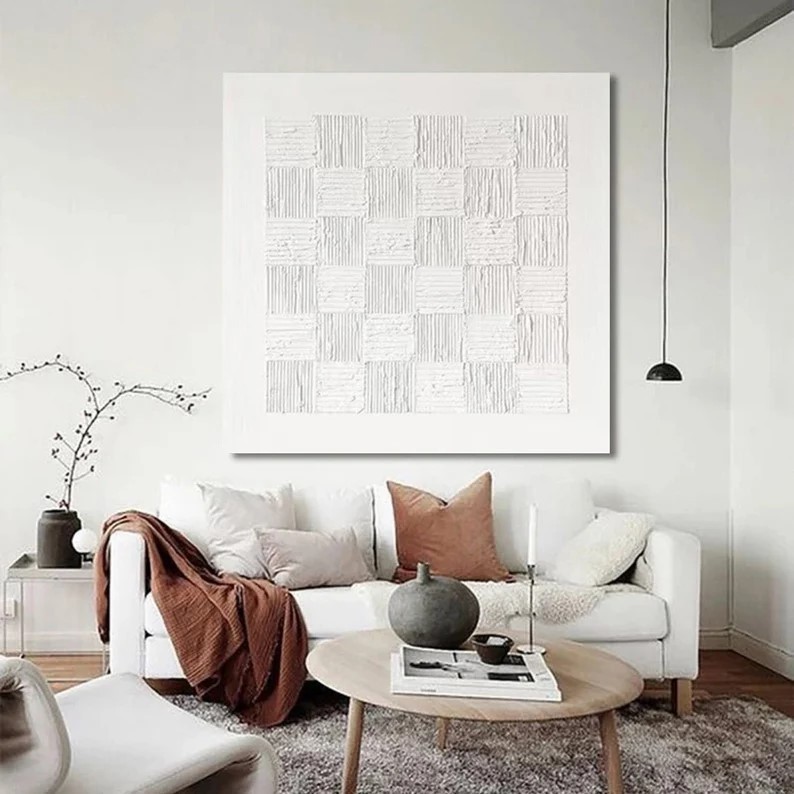 White Minimalist Art #ABSI39