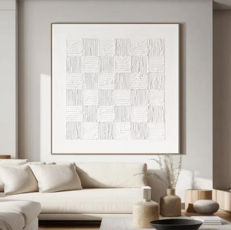 White Minimalist Art #ABSI39