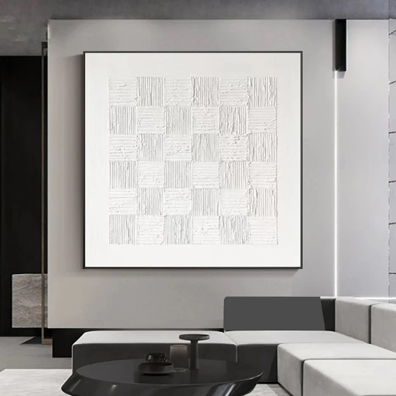 White Minimalist Art #ABSI39