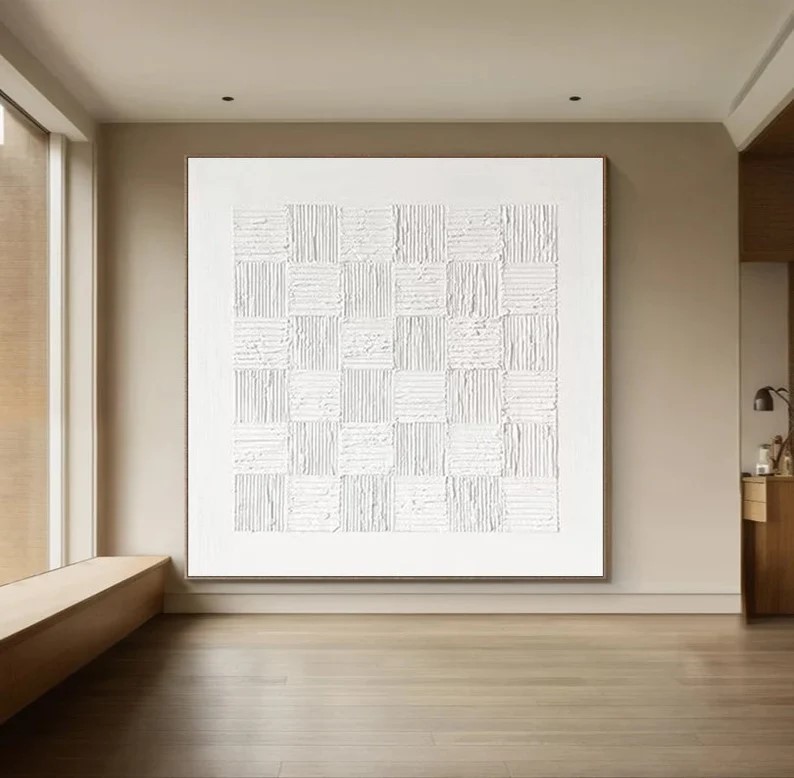 White Minimalist Art #ABSI39