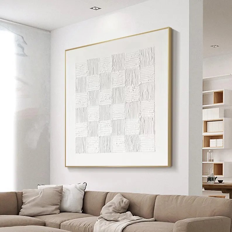 White Minimalist Art #ABSI39