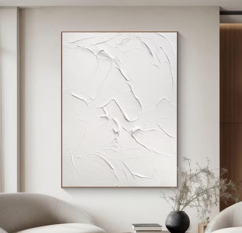 Textured White Art #ABSI43