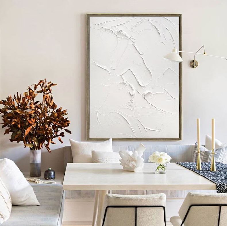 Textured White Art #ABSI43