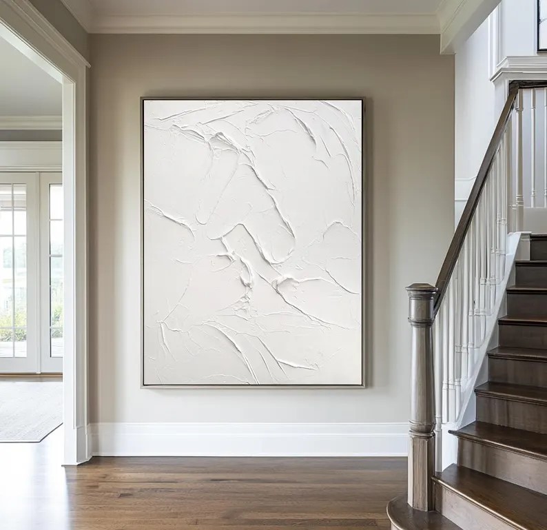 Textured White Art #ABSI43