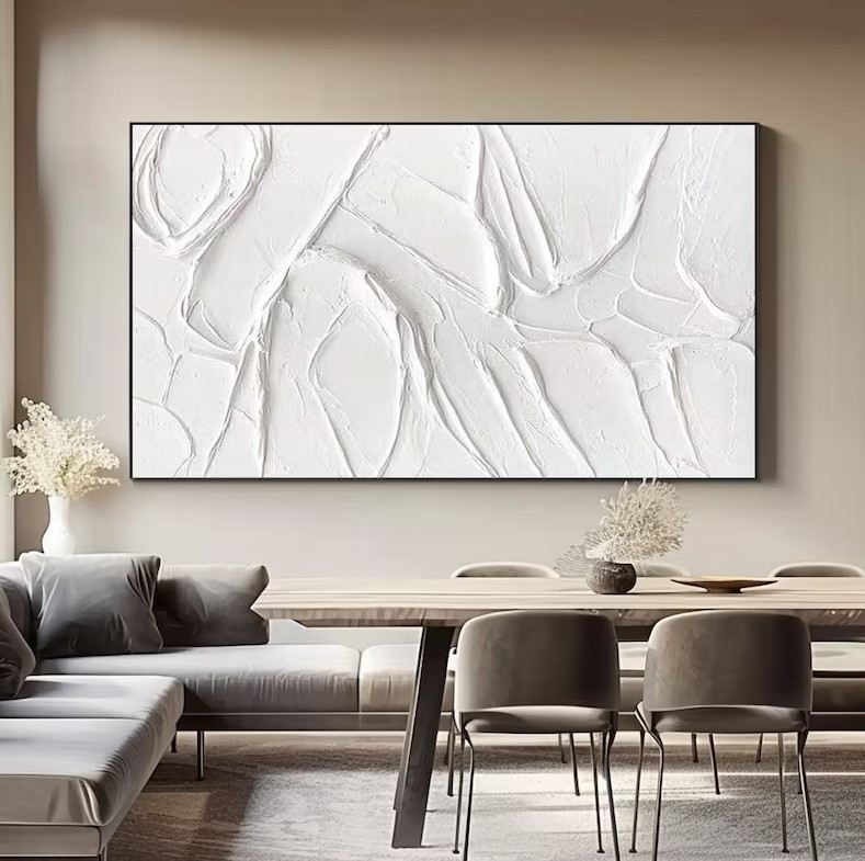 Textured White Art #ABSI59