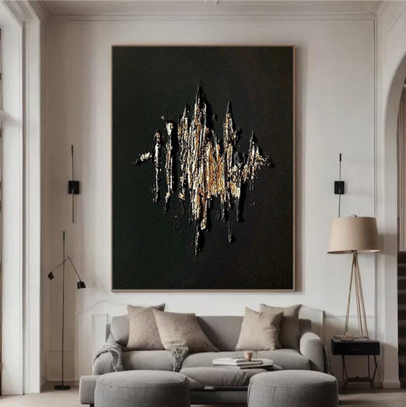 Gold Abstract Art #ABSI6