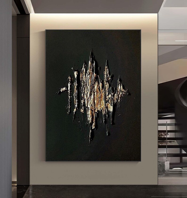Gold Abstract Art #ABSI6