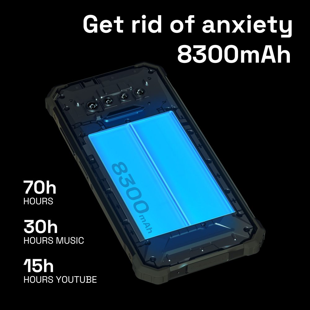IIIF150 R2022 Rugged Phone 6.78'' FHD+90Hz Display 8GB+256GB G95 Octa Core 64MP+20MP Night Vision Smartphone Celular Cellphone