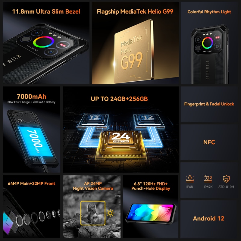 World Premiere] IIIF150 Air1 Ultra+ Rugged Smartphone 6.8