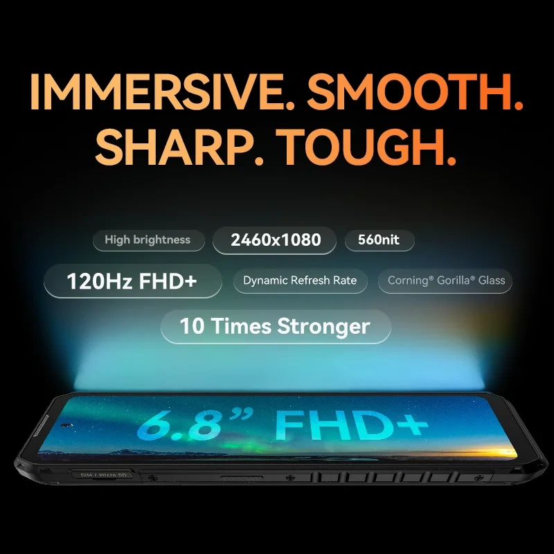 IIIF150 B2 Telefonos Moviles Resistente 2023, 10000mAh, 12GB+256GB Movil  Antigolpes, 6.5 FHD+ Android 13,48MP+20MP Visión Nocturna, IP68  Impermeable