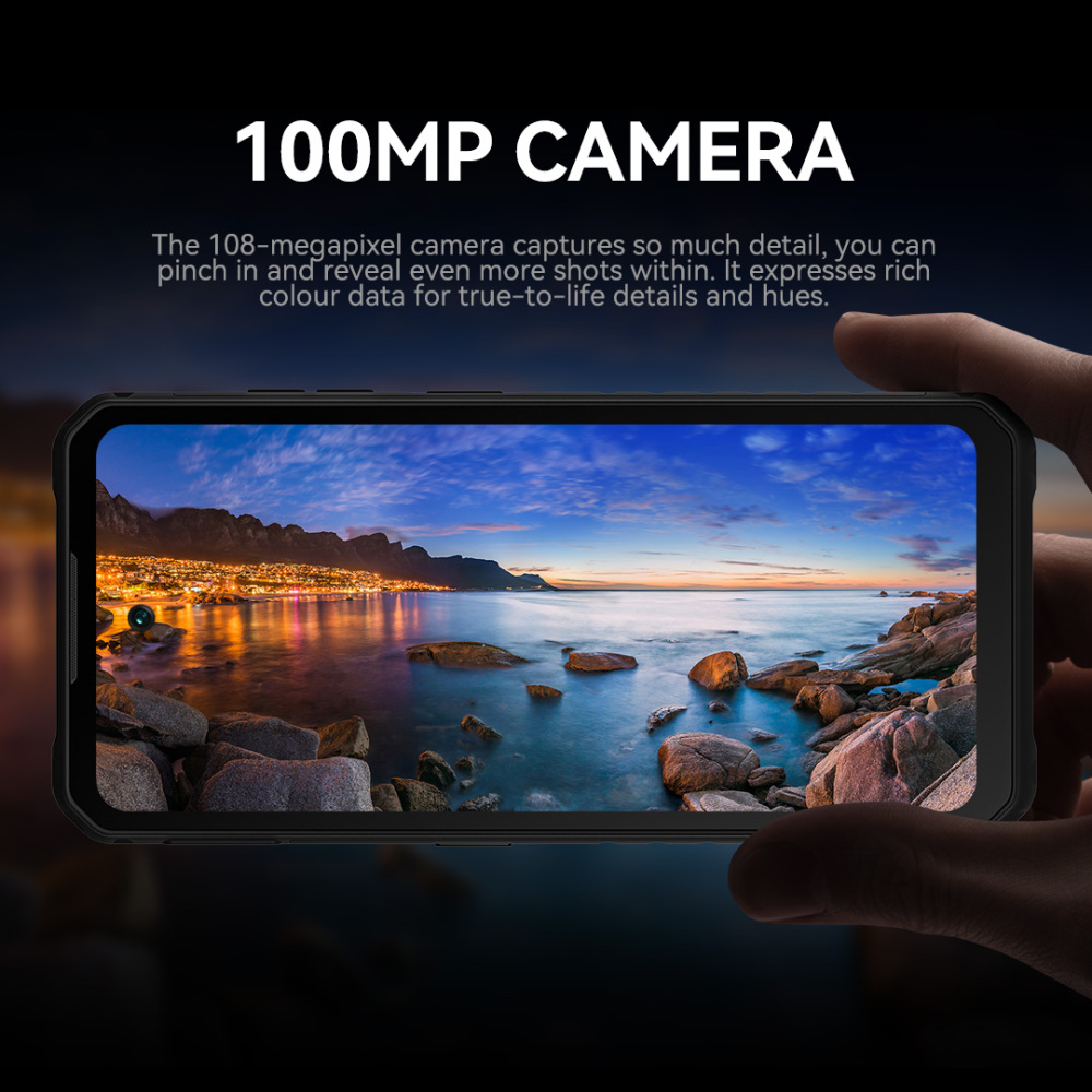 IIIF150 B3 Rugged Phone Helio G96 Chip 6.6-inch 90Hz Display 20GB+256GB 10800mAh Battery 30W Fast Charge 100MP Main Camera 20MP Night Version Rear Display Smartphone