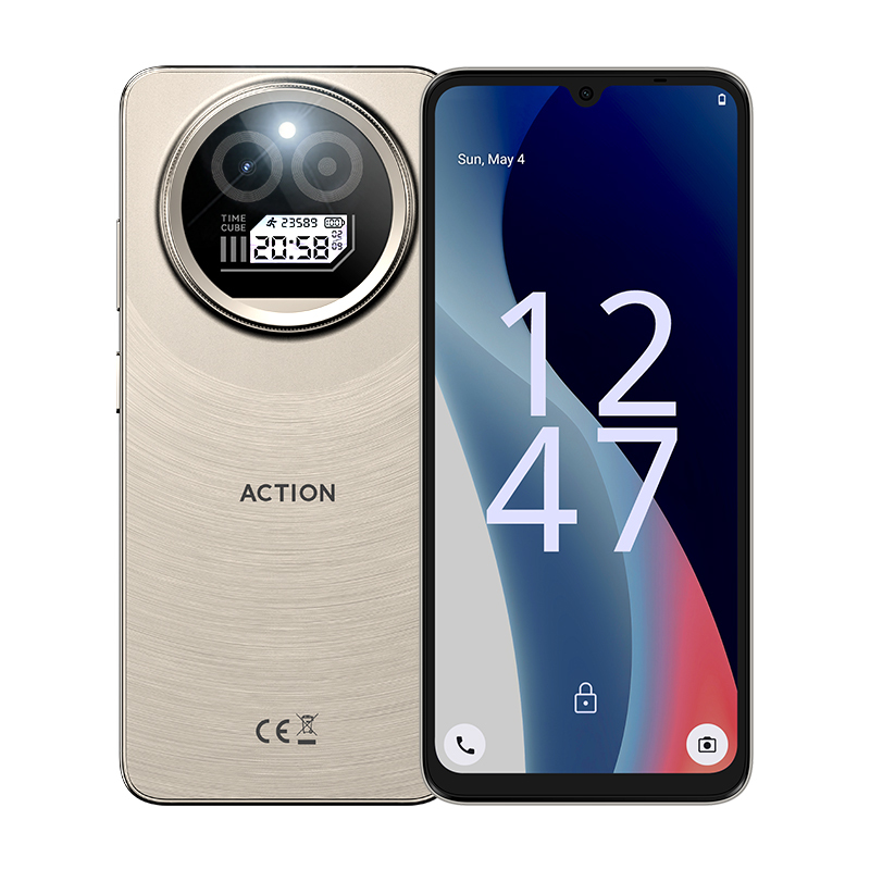 IIIF150 Action A5Pro Smartphone 8GB RAM 256GB ROM 6.8inch HD+ Full View HAA Display Dual Screen Design 5100mAh Battery Android 15 Phone