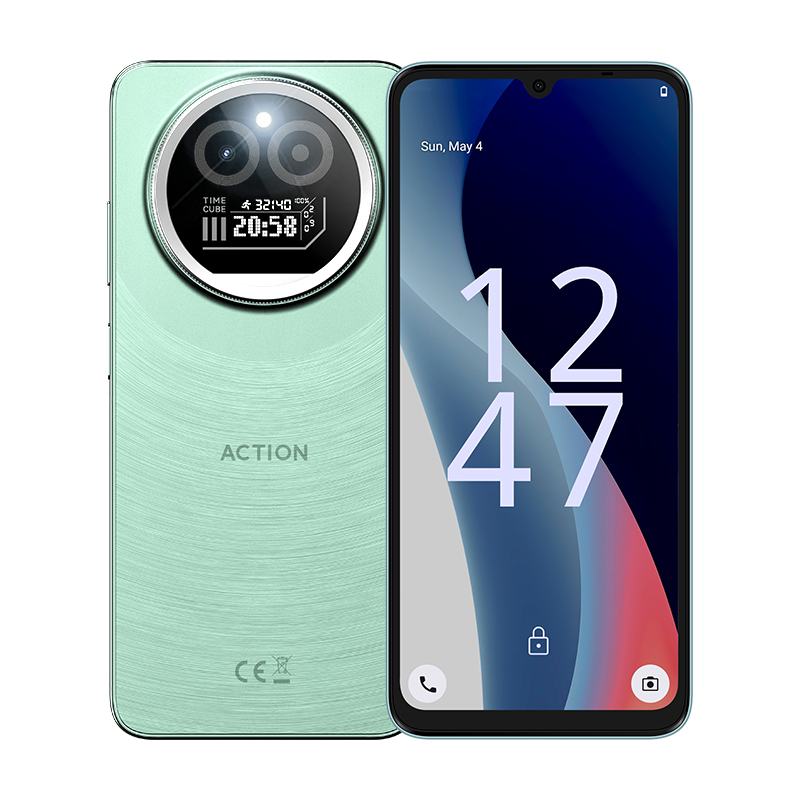 IIIF150 Action A5Pro Smartphone 8GB RAM 256GB ROM 6.8inch HD+ Full View HAA Display Dual Screen Design 5100mAh Battery Android 15 Phone