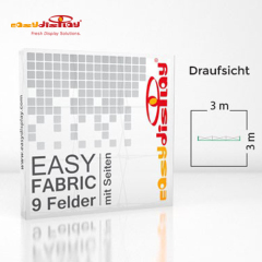 Easy Fabric Pop up Straight 3x3 With Side