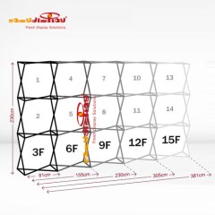 Easy Fabric Pop up Straight 4x3 With Side