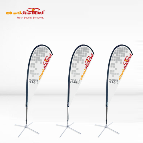 Easy Beach Flag Flying Banner Single Side M