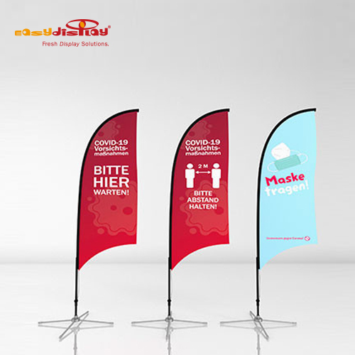 Easy Multi Beach Flag Sail Banner Single Side L