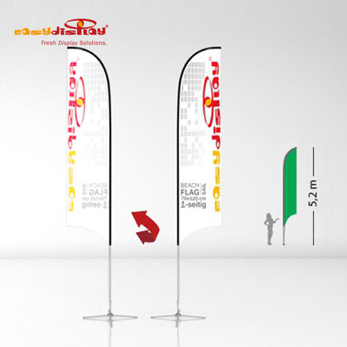 Easy Multi Beach Flag Sail Banner Single Side L