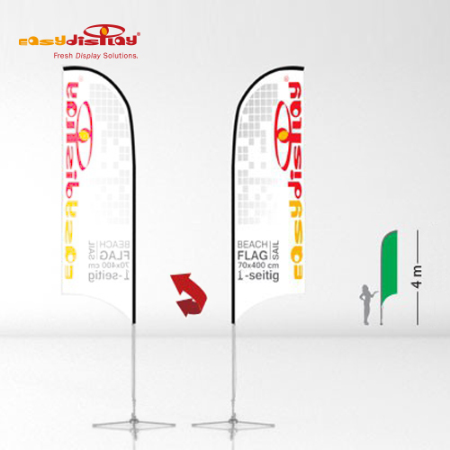 Easy Multi Beach Flag Sail Banner Single Side L