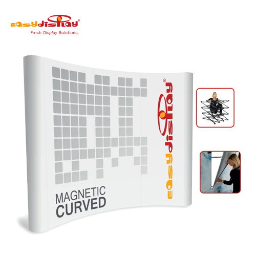 Easy Magnetic Pop up Curved 4x3