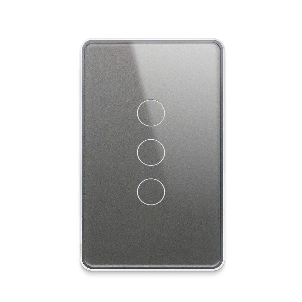 Zigbee 3.0 10A 3-gang Smart Touch Panel Switch
