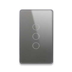 Zigbee 3.0 10A 3-gang Smart Touch Panel Switch