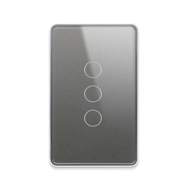 Zigbee 3.0 10A 3-gang Smart Touch Panel Switch