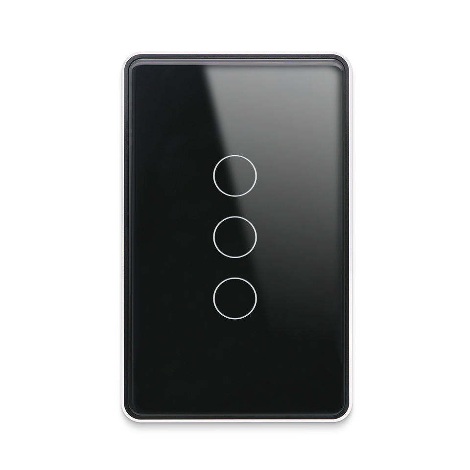 Zigbee 3.0 10A 3-gang Smart Touch Panel Switch