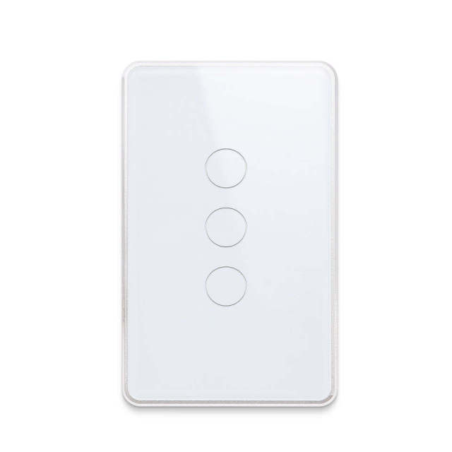 Zigbee 3.0 10A 3-gang Smart Touch Panel Switch