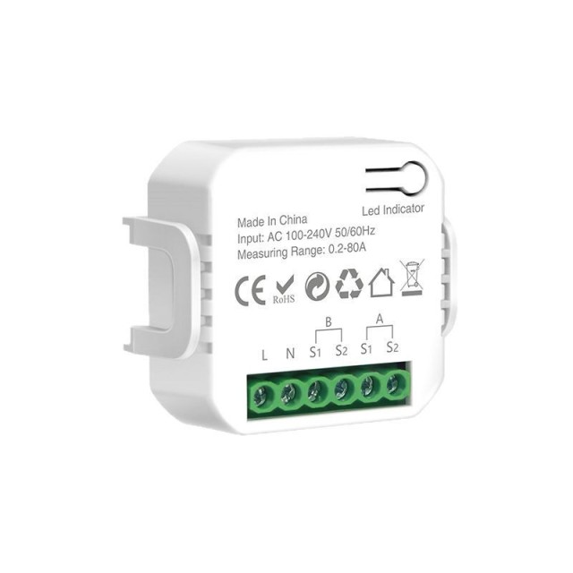 Tuya WiFi Single/Dual-channel Metering Switch with Circuit Breaker Smart Energy Meter