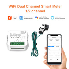 Tuya WiFi Single/Dual-channel Metering Switch with Circuit Breaker Smart Energy Meter