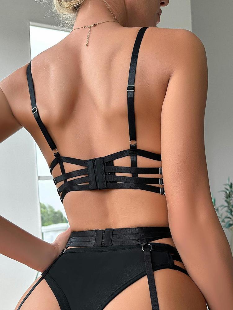 Leopard Bra sets with Garter