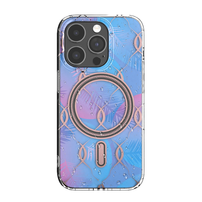 IMD Dual-Sided Coated TPU Electroplated Rose Gold Magnetic Adsorption Phone Case