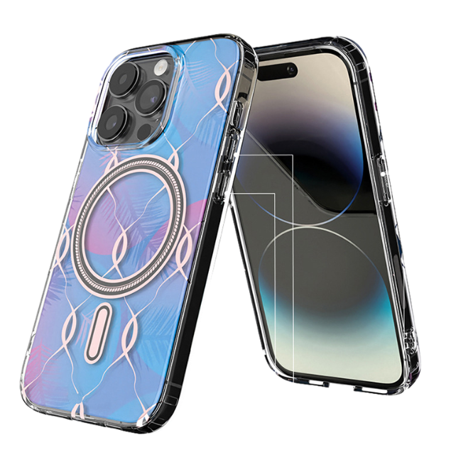 IMD Dual-Sided Coated TPU Electroplated Rose Gold Magnetic Adsorption Phone Case