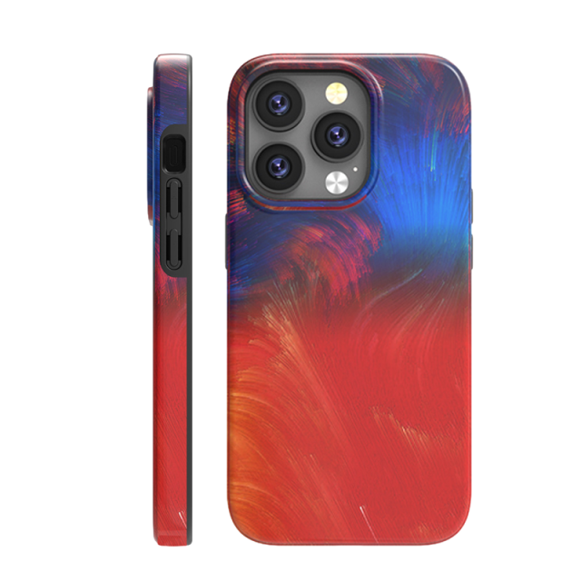 Shock-Resistant Full-Coverage IMD Dual-Layer Coated Oil Painting iPhone Case - Artistic Protection for Your Device