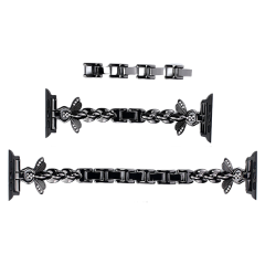 Bee Diamond-Set Watch Band for Apple Watch 8 - Metal Bee Design