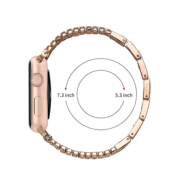 Sparkling Four-Row Diamond Strap for iWatch Series and Samsung Apple Ultra